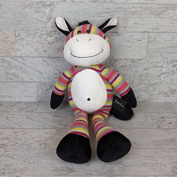 Paperchase Horse Zebra Striped 19" Plush Toy Stuffed Animal - Picture 1 of 8